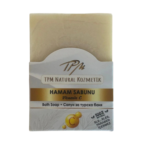 TPM Hamam Sabunu Vitamin C – Doğal Parlaklık ve Arındırıcı Etki