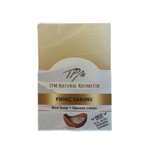 TPM Pirinç Sabunu – Cilt Aydınlatıcı ve Saç Güçlendirici Doğal Sabun